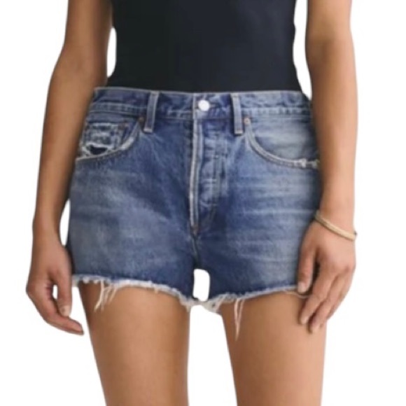 AGOLDE Parker Vintage Shorts in Lowkey - Excellent Pre-owned Condition, … - Picture 1 of 16